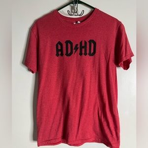 Vintage Red ADHD tee